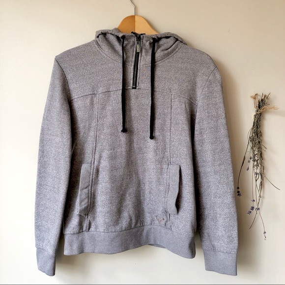 Roxy Tops - Roxy | Salt and Pepper 1/2 Zip Hoodie